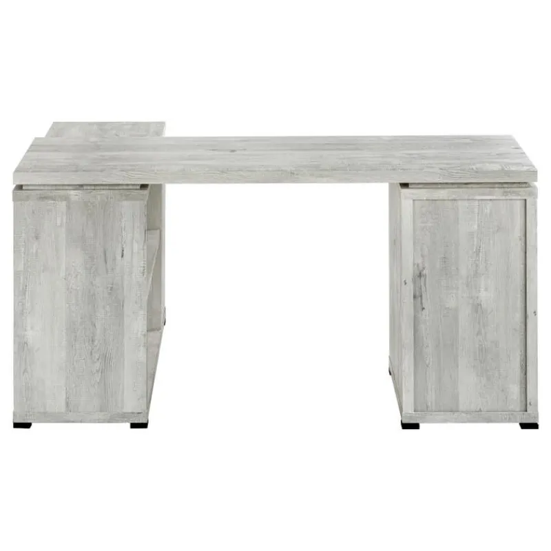 Monarch Computer desk - reclaimed wood l/r facing corner -