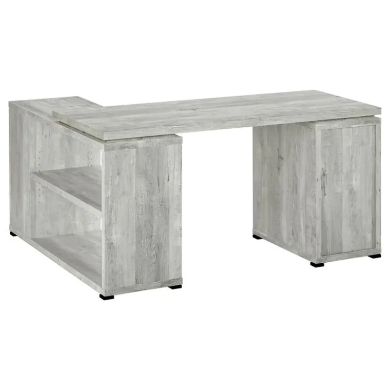 Monarch Computer desk - reclaimed wood l/r facing corner -