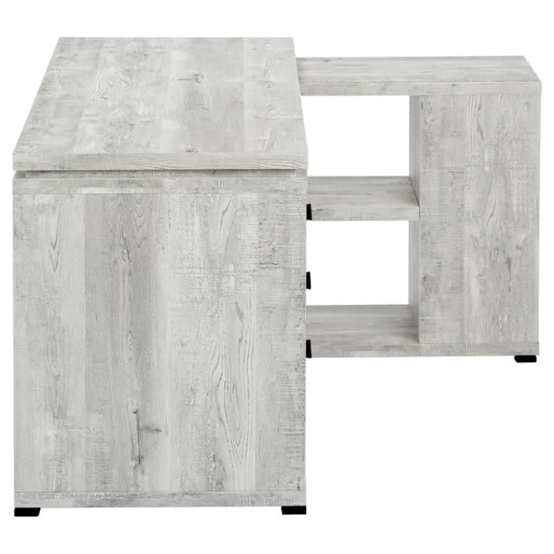 Monarch Computer desk - reclaimed wood l/r facing corner -