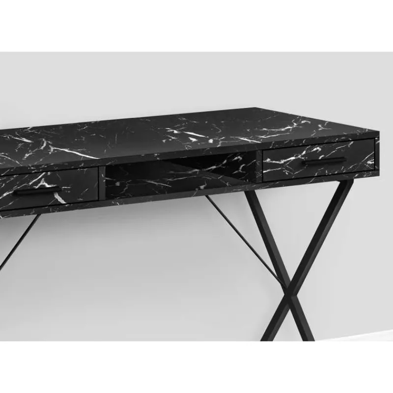 Monarch Computer desk - 42"l / marble / metal -