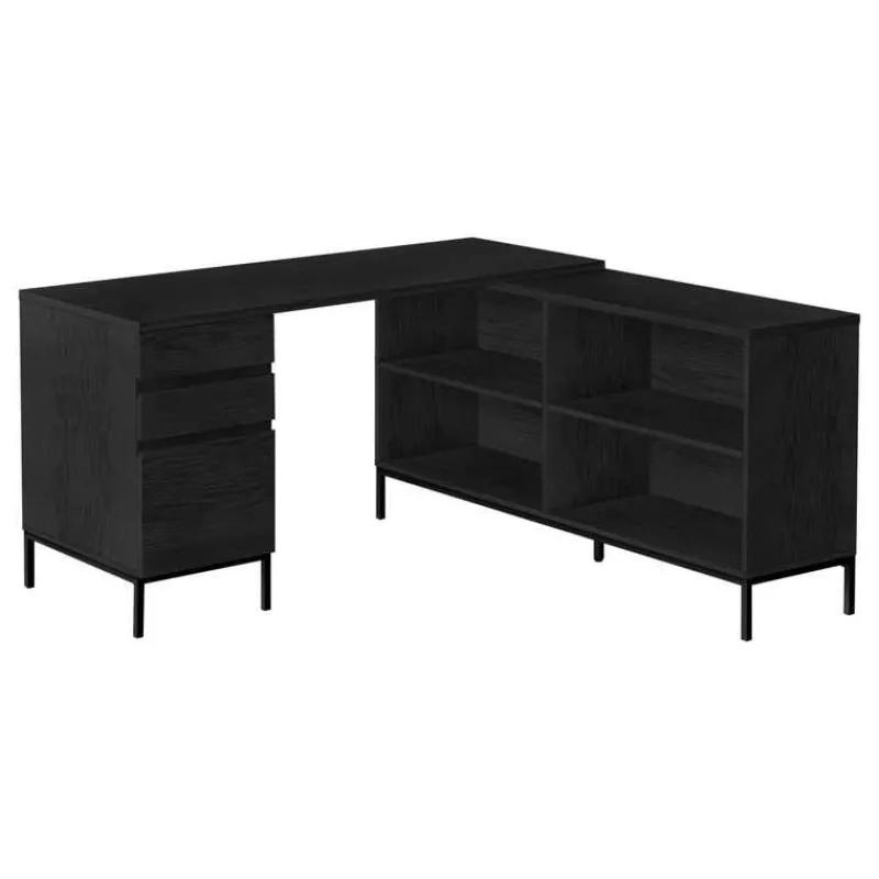 Monarch Computer desk - 60"l / oak l-shaped corner -