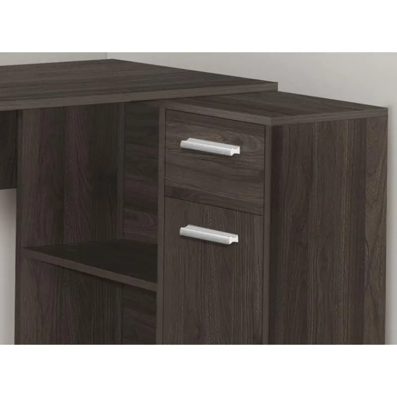 Monarch Computer desk - 46"l / brown / storage cabinet -