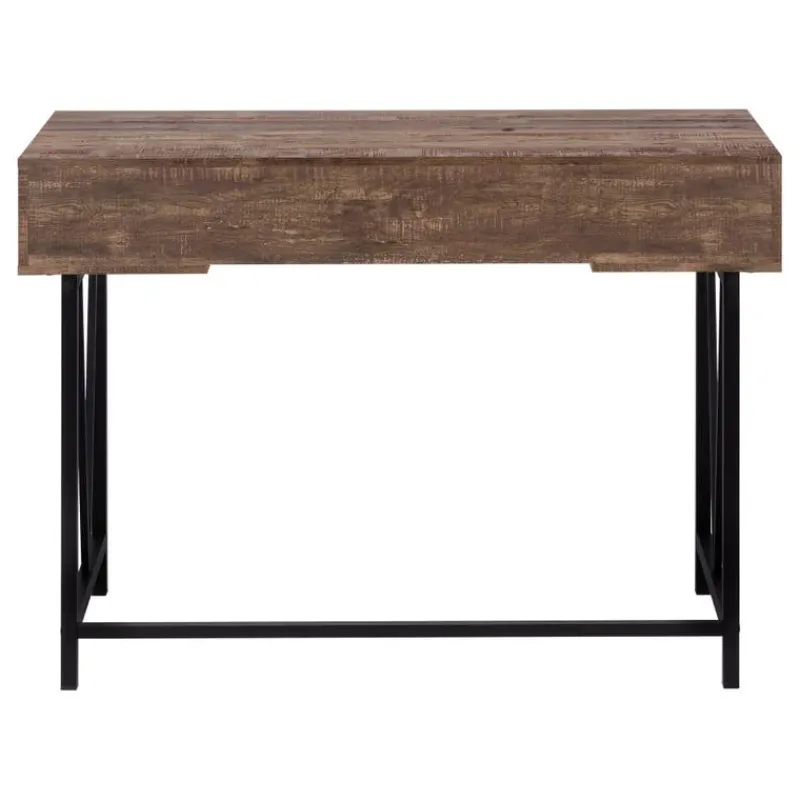 Monarch Computer desk - 48"l / reclaimed wood / black metal -