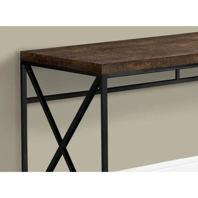 Monarch Computer desk - 48"l / reclaimed wood / black metal -