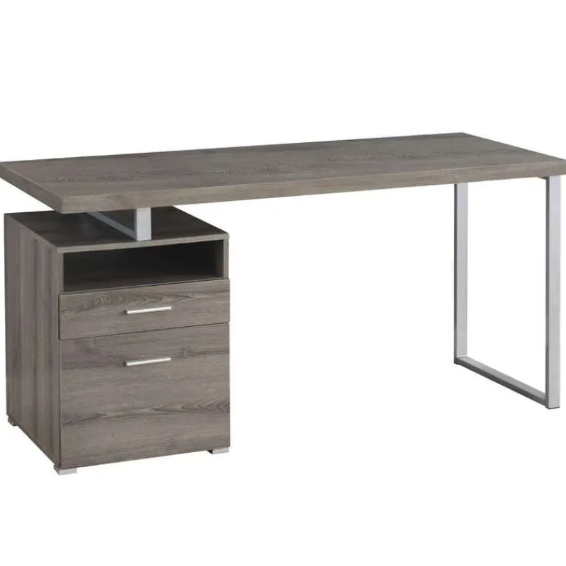 Monarch Computer desk - 60"l / / silver metal -