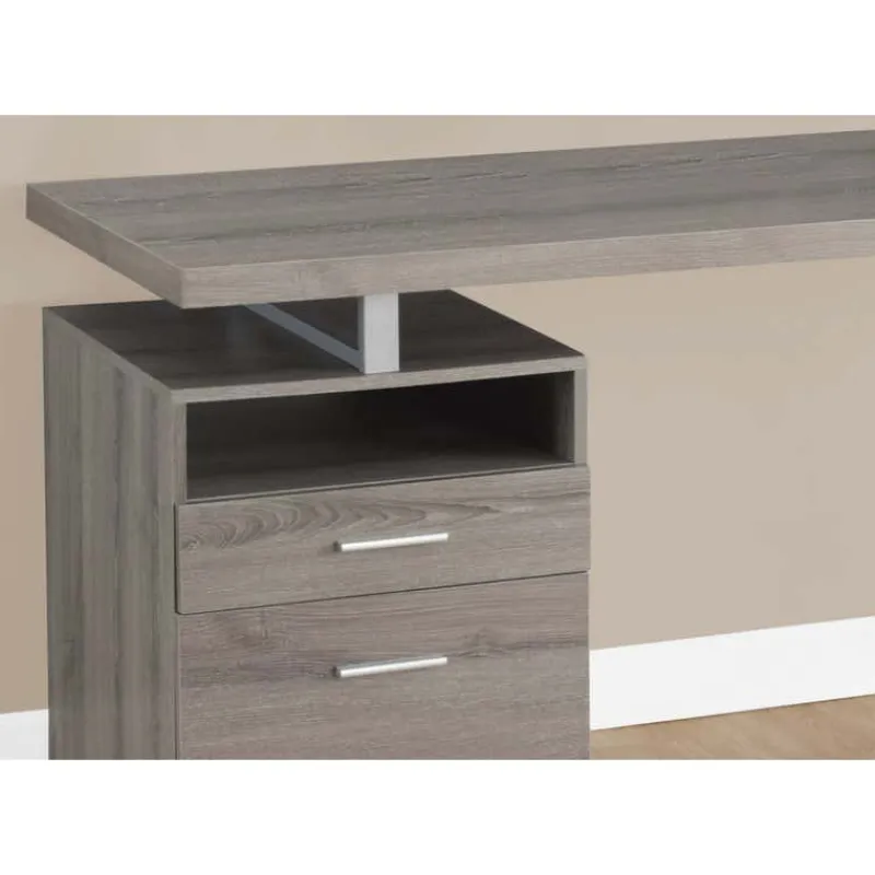 Monarch Computer desk - 60"l / / silver metal -