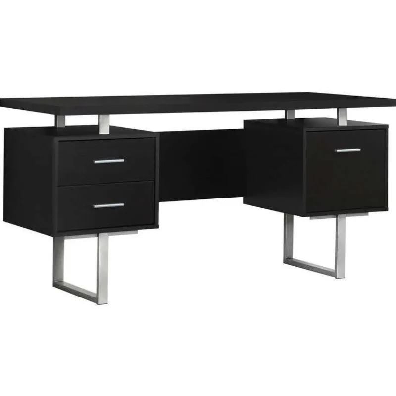 Monarch Computer desk - 60"l / / silver metal -