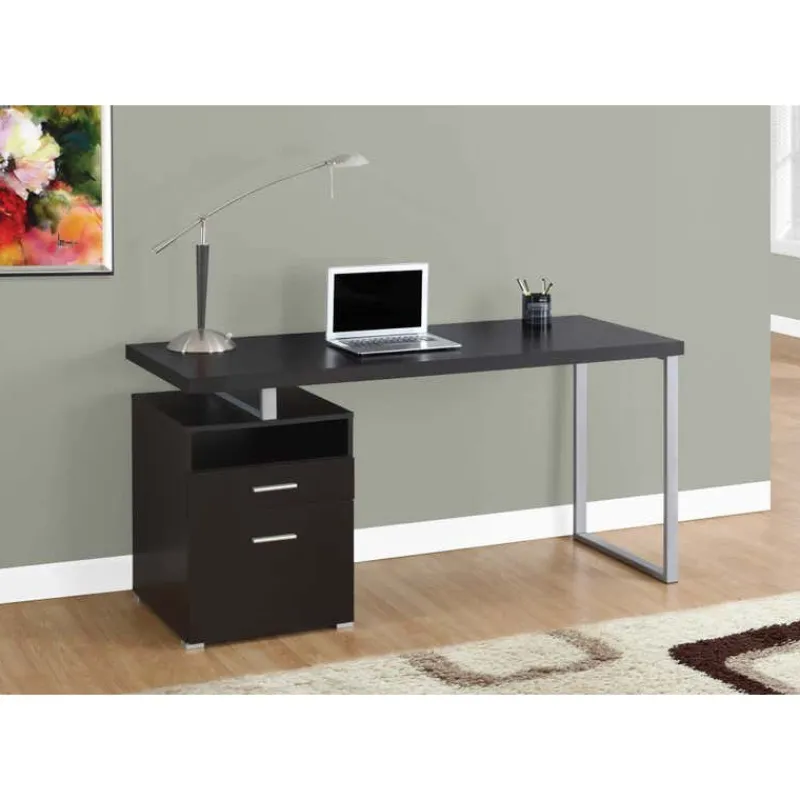 Monarch Computer desk - 60"l / / silver metal -