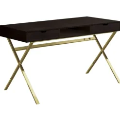 Monarch Computer desk - 48"l / / gold metal -