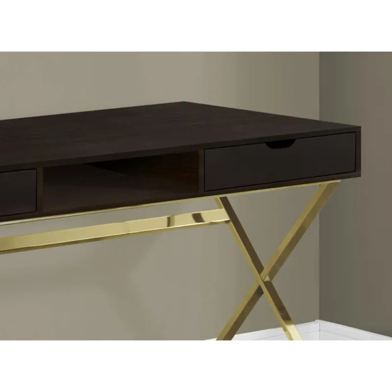 Monarch Computer desk - 48"l / / gold metal -