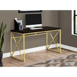 Monarch Computer desk - 48"l / / gold metal -