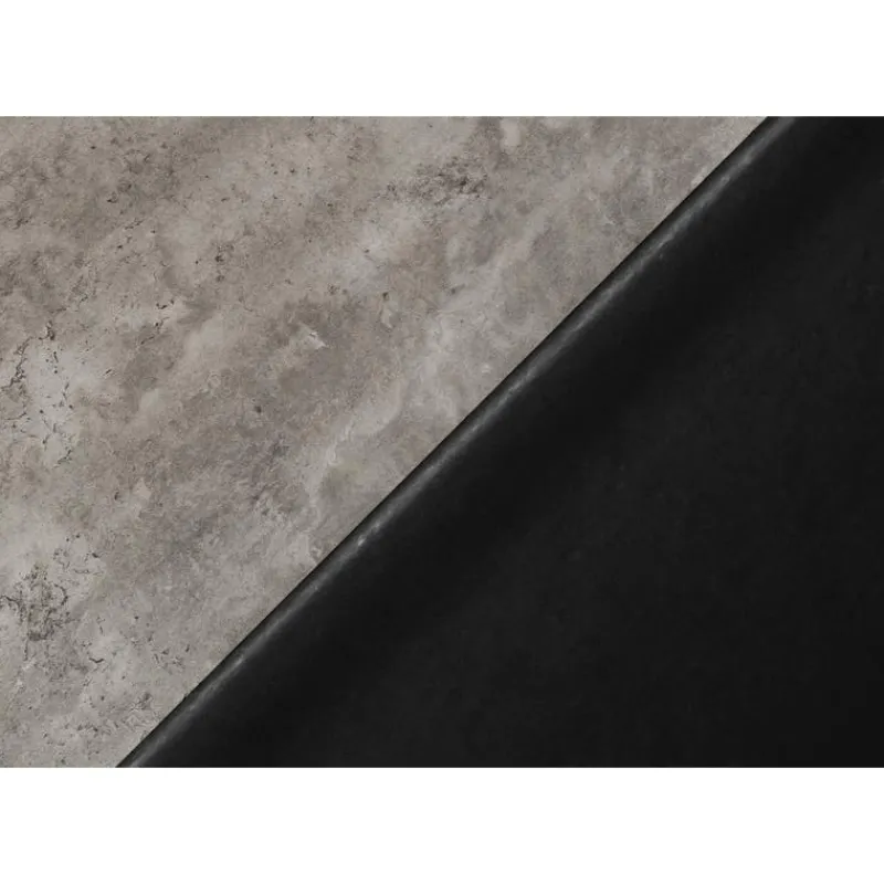 Monarch Computer desk - 48"l / concrete-look / black metal -