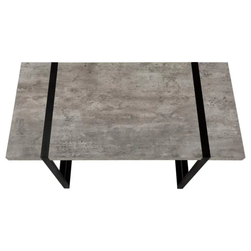 Monarch Computer desk - 48"l / concrete-look / black metal -