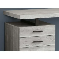 Monarch Computer desk - 48"l / reclaimed wood / black metal -