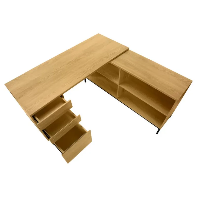 Monarch Computer desk - 60"l / light l-shaped corner -