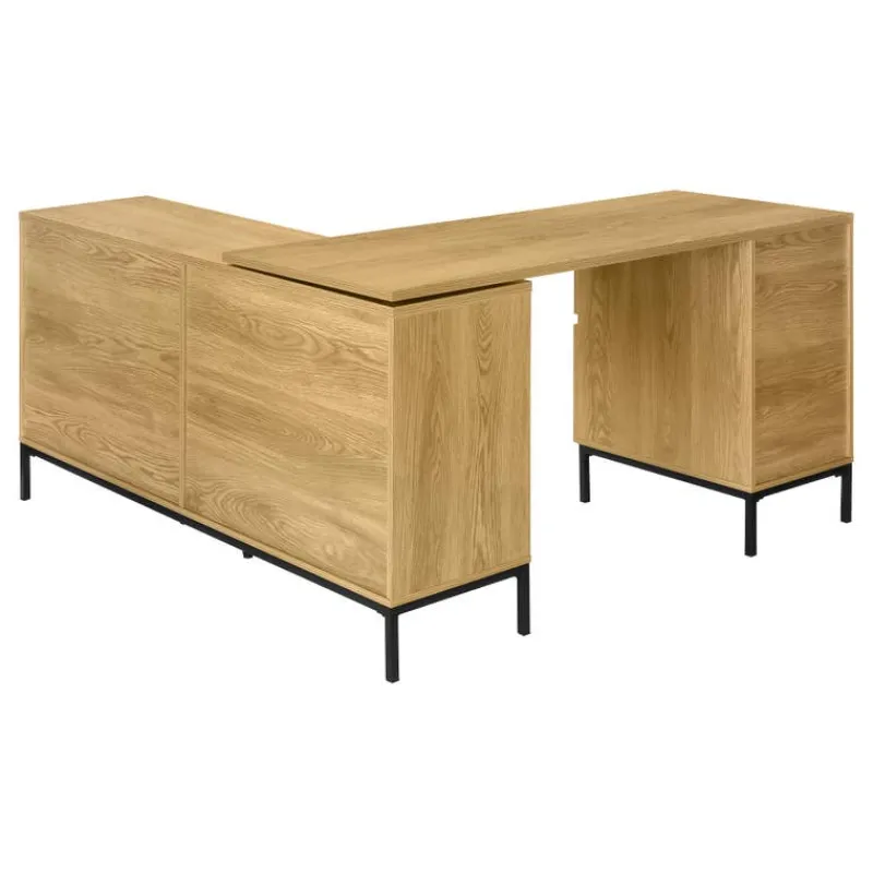 Monarch Computer desk - 60"l / light l-shaped corner -