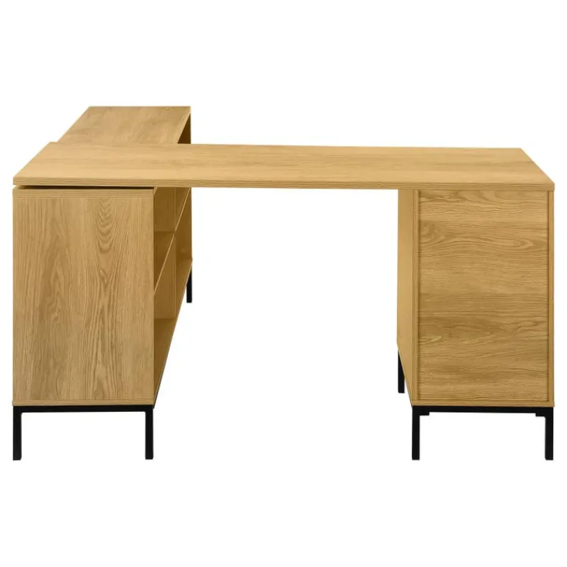 Monarch Computer desk - 60"l / light l-shaped corner -