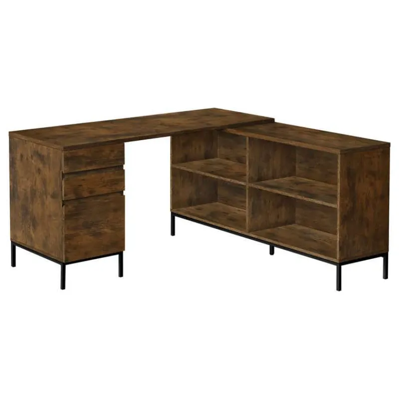 Monarch Computer desk - 60"l / rustic l-shaped corner -