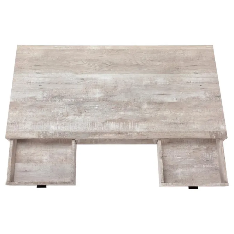 Monarch Computer desk - 48"l / reclaimed wood / black metal -