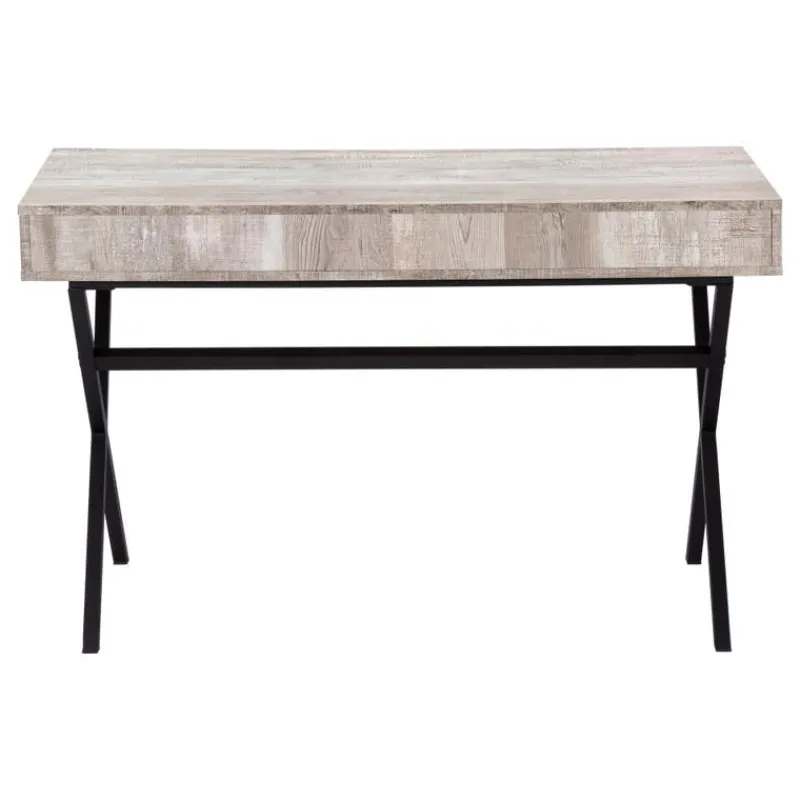 Monarch Computer desk - 48"l / reclaimed wood / black metal -