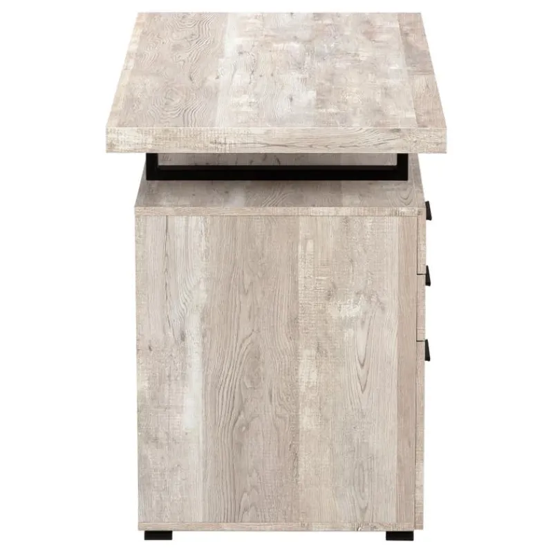 Monarch Computer desk - 48"l / reclaimed wood / black metal -