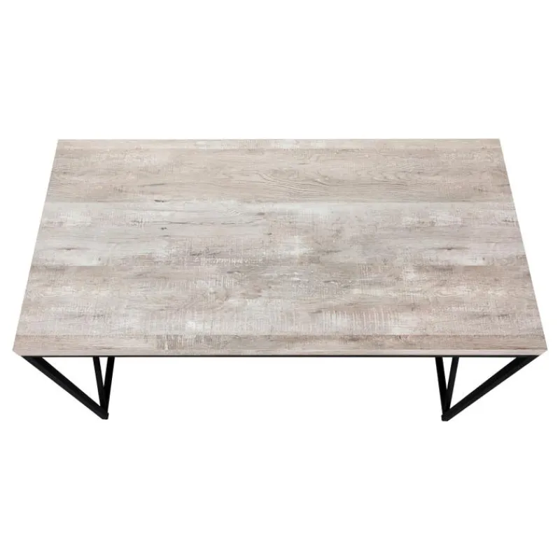 Monarch Computer desk - 48"l / reclaimed wood / black metal -
