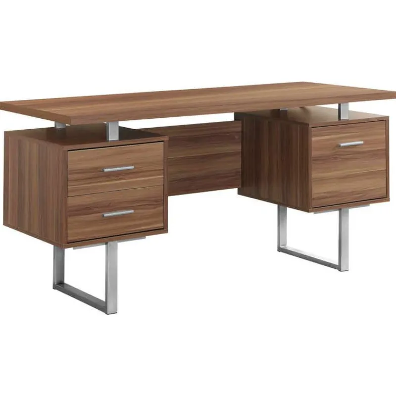 Monarch Computer desk - 60"l / / silver metal -