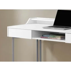 Monarch Computer desk - 48"l / / silver metal -
