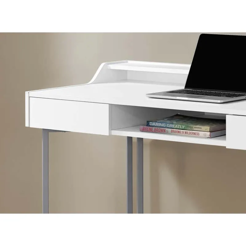 Monarch Computer desk - 48"l / / silver metal -