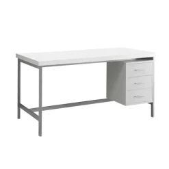 Monarch Computer desk - 60"l / / silver metal -