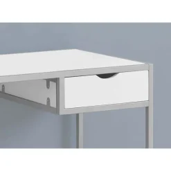 Monarch Computer desk - 42"l / / silver metal -