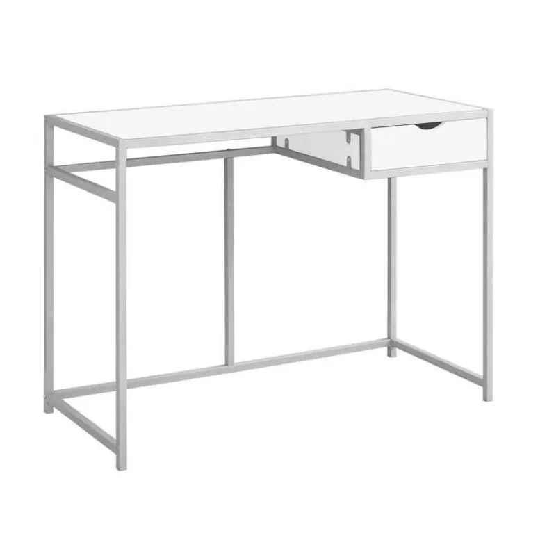 Monarch Computer desk - 42"l / / silver metal -
