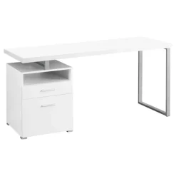 Monarch Computer desk - 60"l / / silver metal -