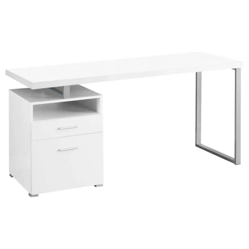 Monarch Computer desk - 60"l / / silver metal -