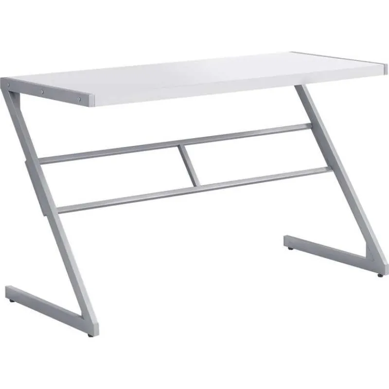 Monarch Computer desk - 48"l / / silver metal -