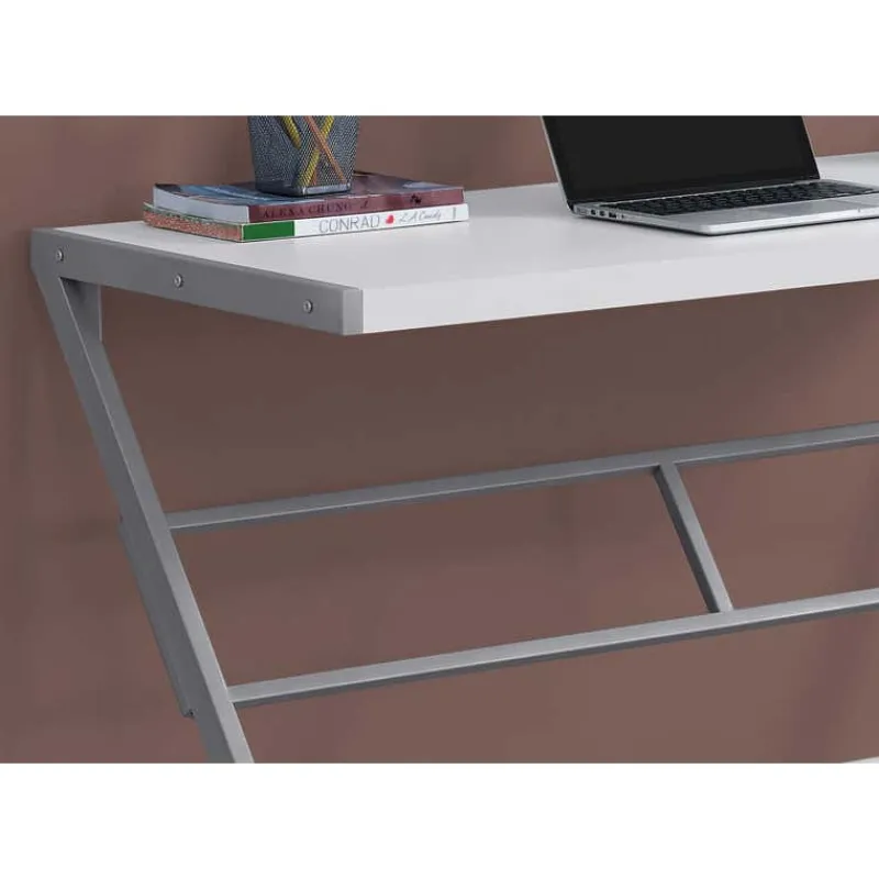 Monarch Computer desk - 48"l / / silver metal -
