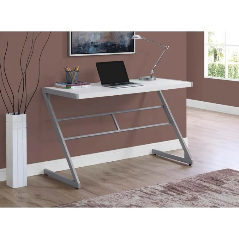 Monarch Computer desk - 48"l / / silver metal -