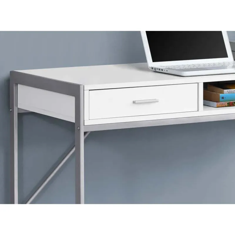Monarch Computer desk - 48"l / / silver metal -