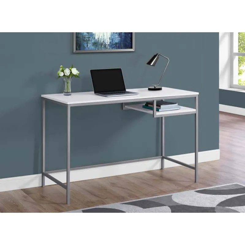 Monarch Computer desk - 48"l / / silver metal -