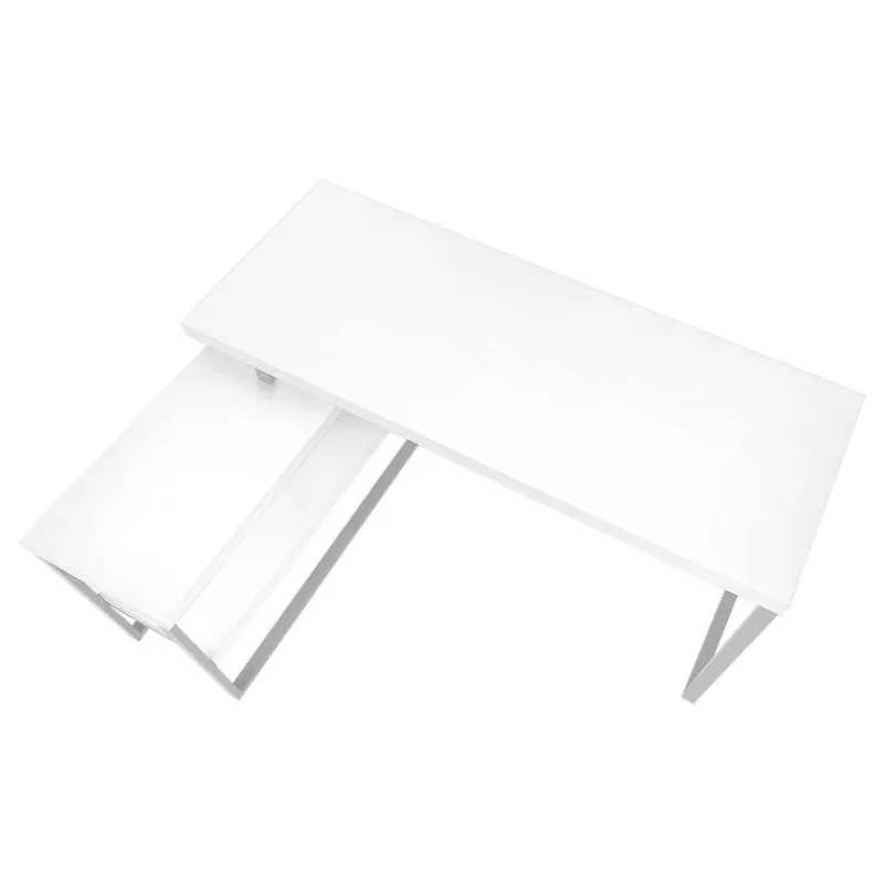 Monarch Computer desk - l-shaped / corner / 2 open shelves / 60"l x 47"w - / si -