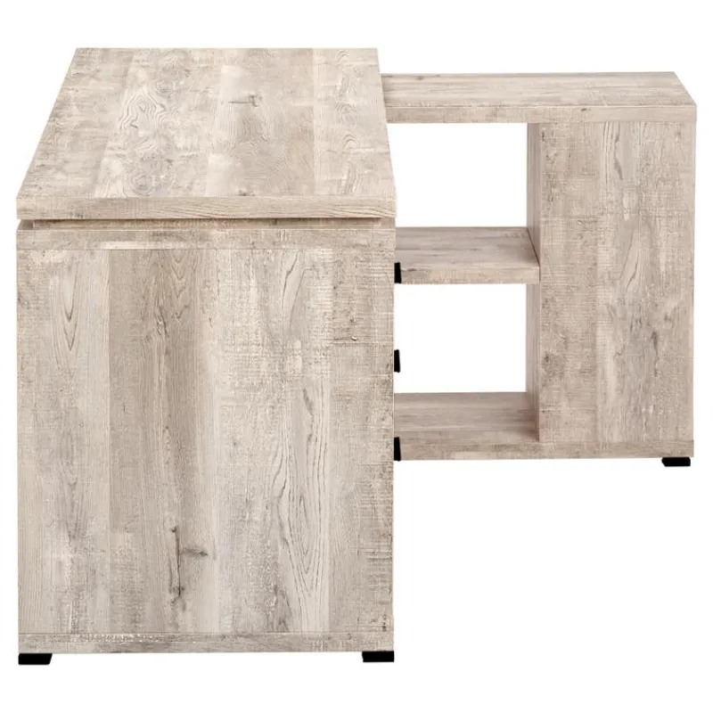 Monarch Computer desk - l-shaped / corner / 3 drawers / 2 open shelves / 3 cubbies - -