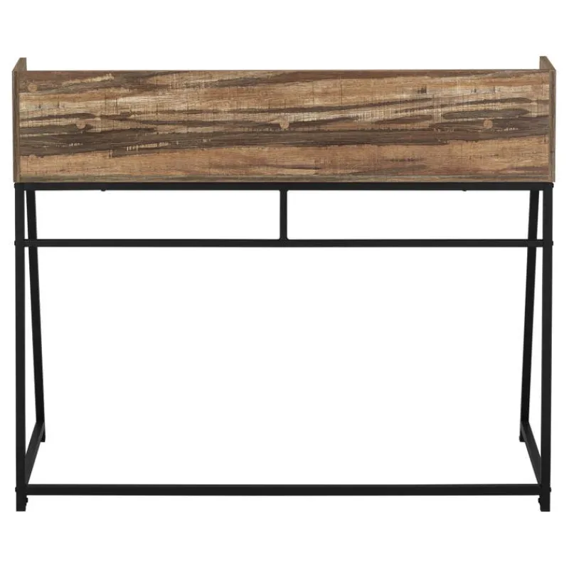 Monarch Computer desk - small hutch / 1 shelf / trapezoid-shaped legs - 48"l - -
