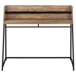 Monarch Computer desk - small hutch / 1 shelf / trapezoid-shaped legs - 48