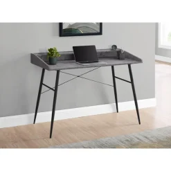 Monarch Computer desk - small hutch / 2 storage cubbies / 1 shelf - 48