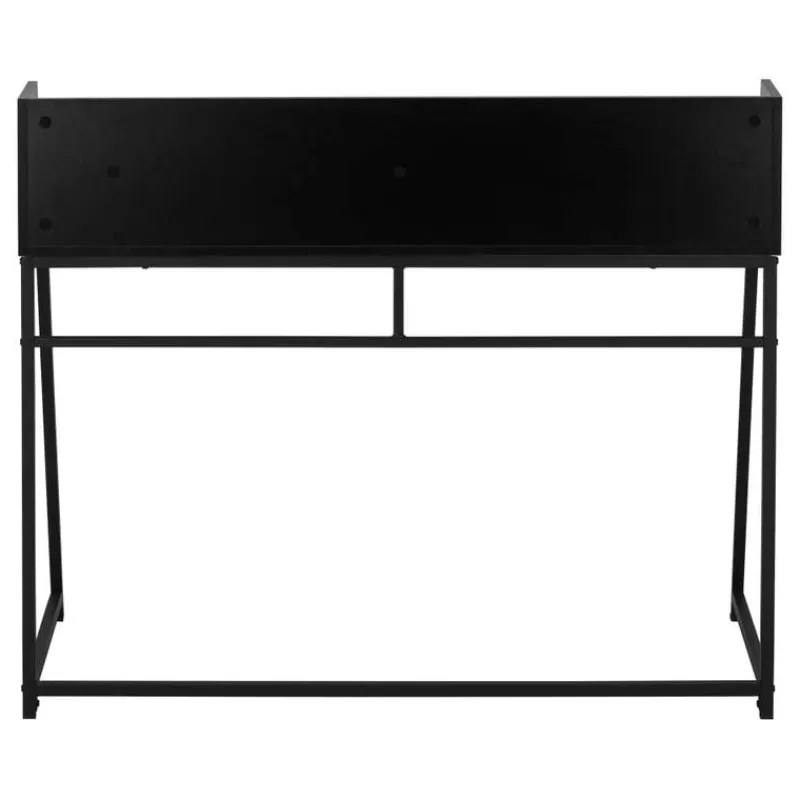 Monarch Computer desk - small hutch / 1 shelf / trapezoid-shaped legs - 48"l - -