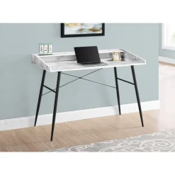 Monarch Computer desk - small hutch / 2 storage cubbies / 1 shelf - 48