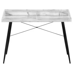 Monarch Computer desk - small hutch / 2 storage cubbies / 1 shelf - 48