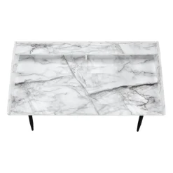 Monarch Computer desk - small hutch / 2 storage cubbies / 1 shelf - 48
