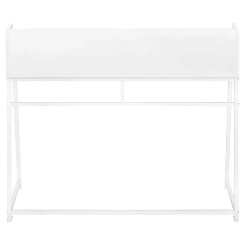 Monarch Computer desk - small hutch / 1 shelf / trapezoid-shaped legs - 48"l - -