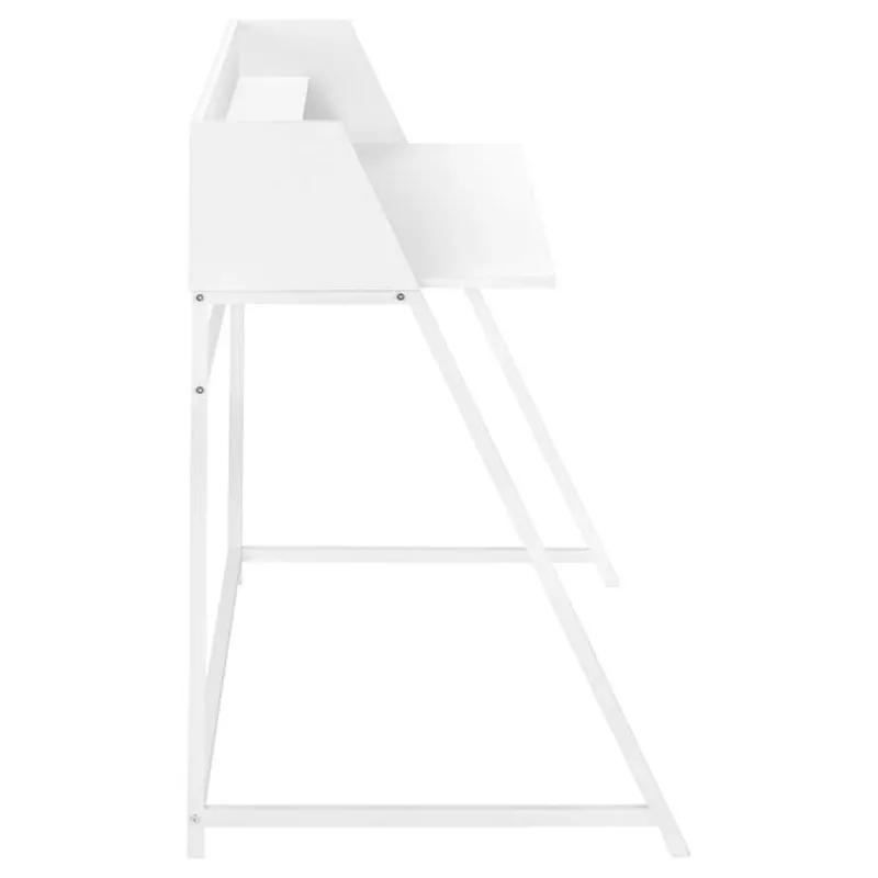 Monarch Computer desk - small hutch / 1 shelf / trapezoid-shaped legs - 48"l - -